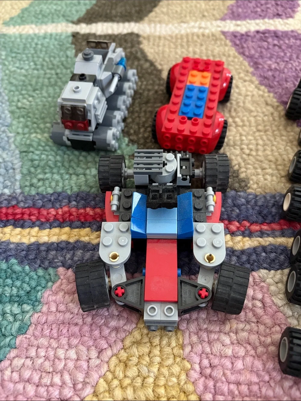 LEGO Vehicle Building Set - Red, Blue, Black, Green